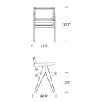 Chandigarh 051 Chair – Classic Cane & Wood Chair