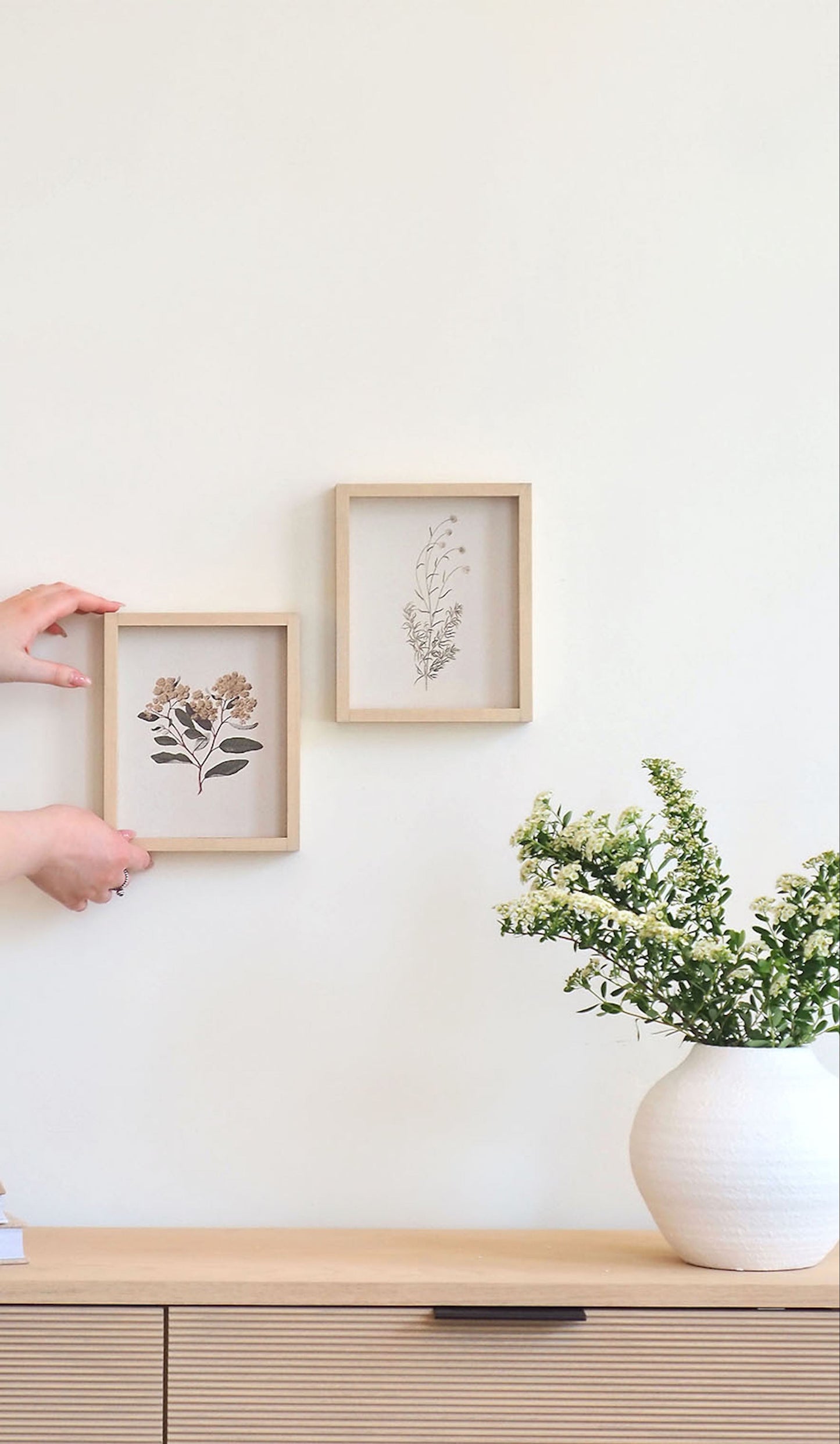 White Framed Print 8.5x7'