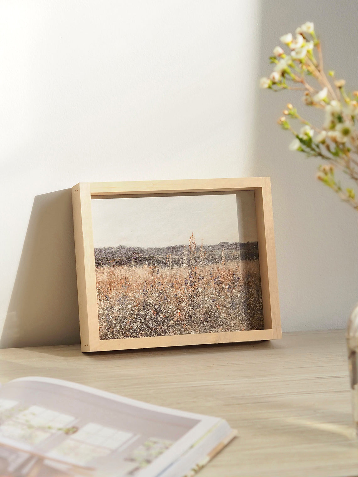 Wild flower Fields Framed Print 8.5'x7'