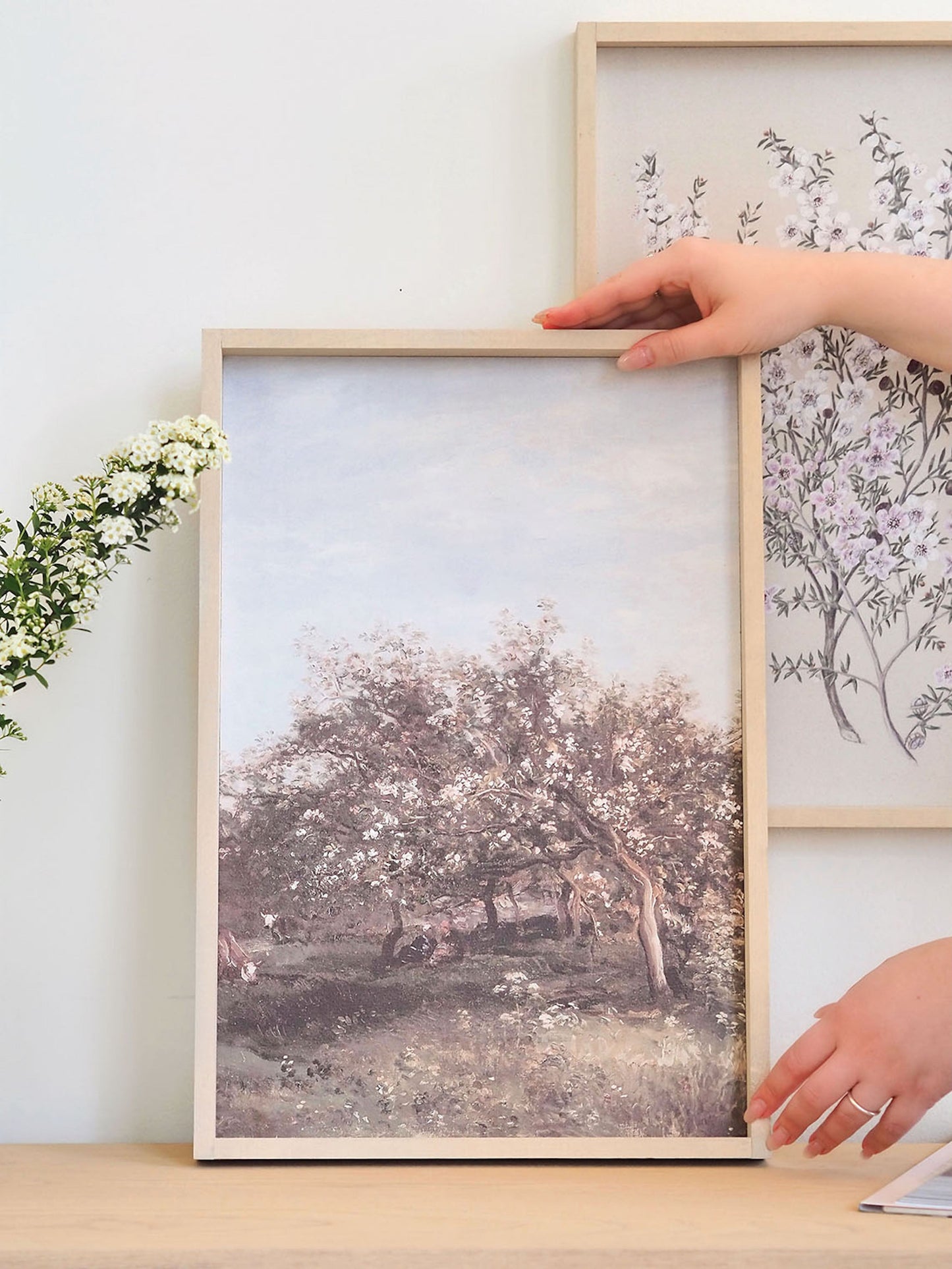 Apple Orchard Framed Print 19x13'